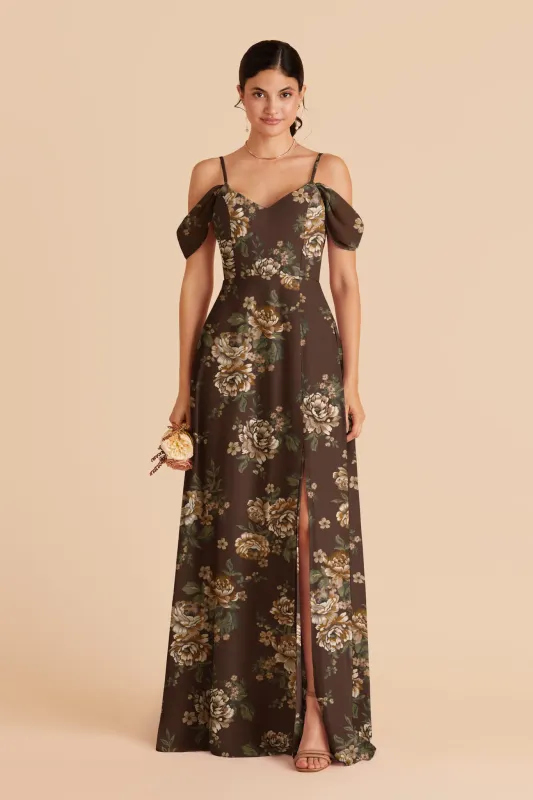 Devin Chiffon Dress Slit - Rustic Meadows made by Birdy Grey