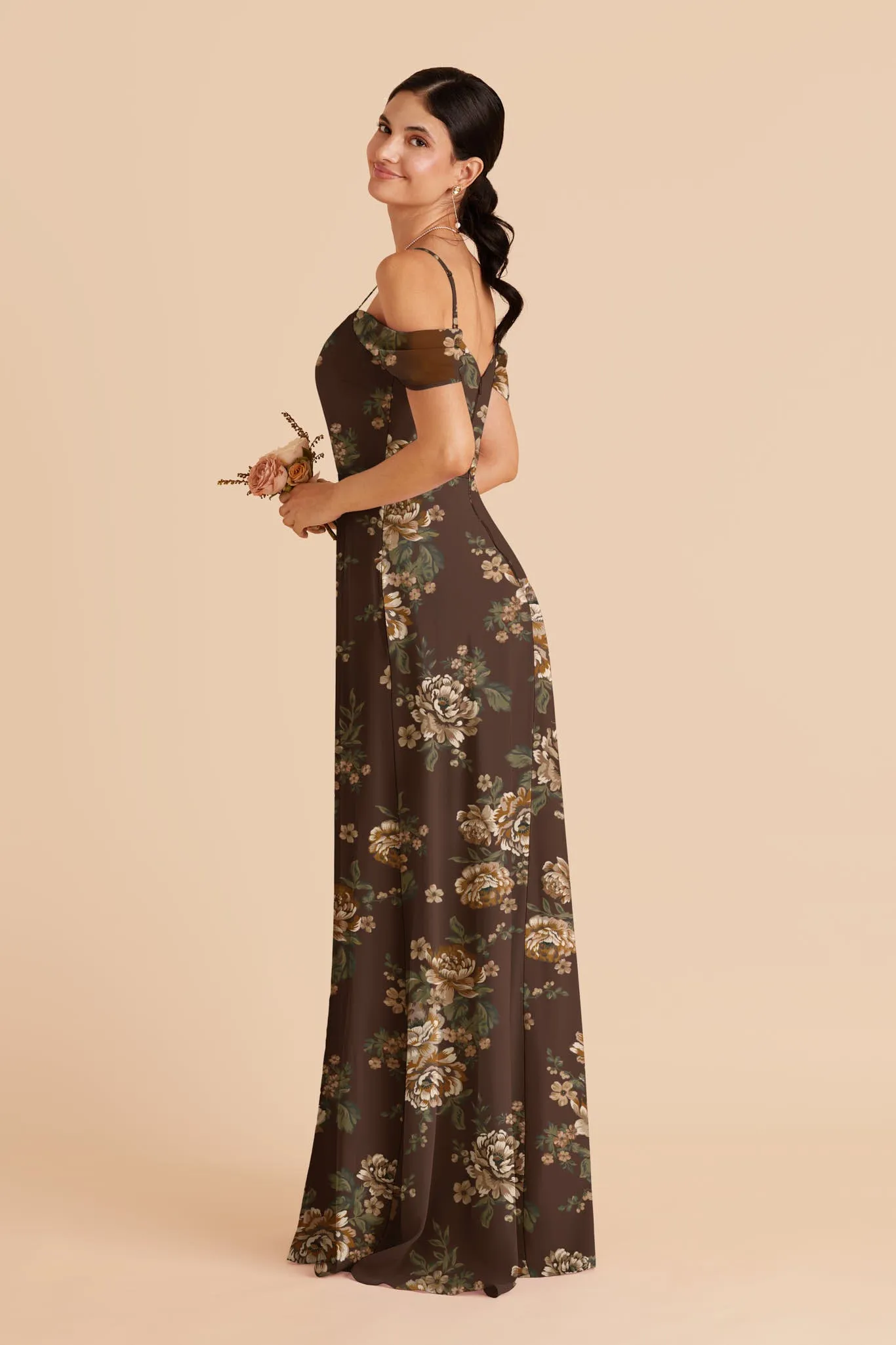 Devin Chiffon Dress Slit - Rustic Meadows sold by Birdy Grey product image thumbnail 3