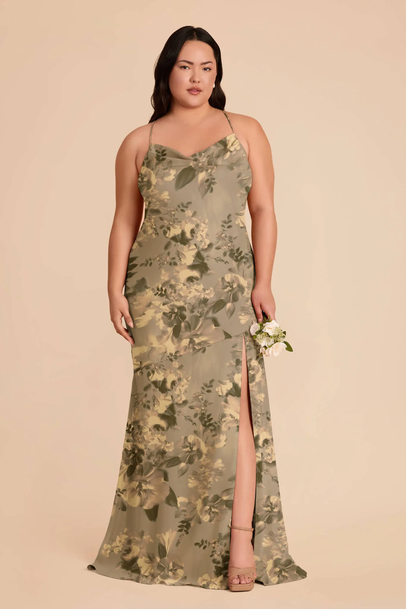 Olivia Chiffon Dress - Doe Painted Botanics sold by Birdy Grey product image thumbnail 2