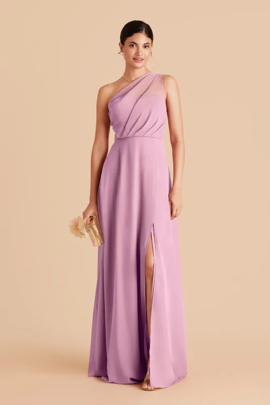 Kira Chiffon Dress Slit - Orchid made by Birdy Grey