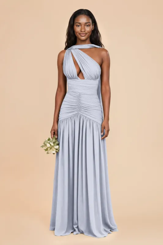 Juju Chiffon Dress - Ice Blue made by Birdy Grey