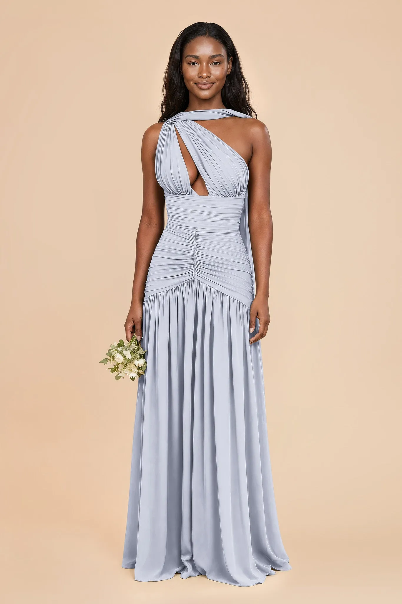 Juju Chiffon Dress - Ice Blue sold by Birdy Grey