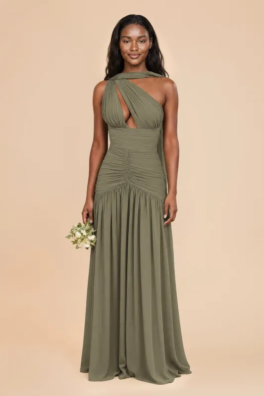 Juju Chiffon Dress - Thyme made by Birdy Grey