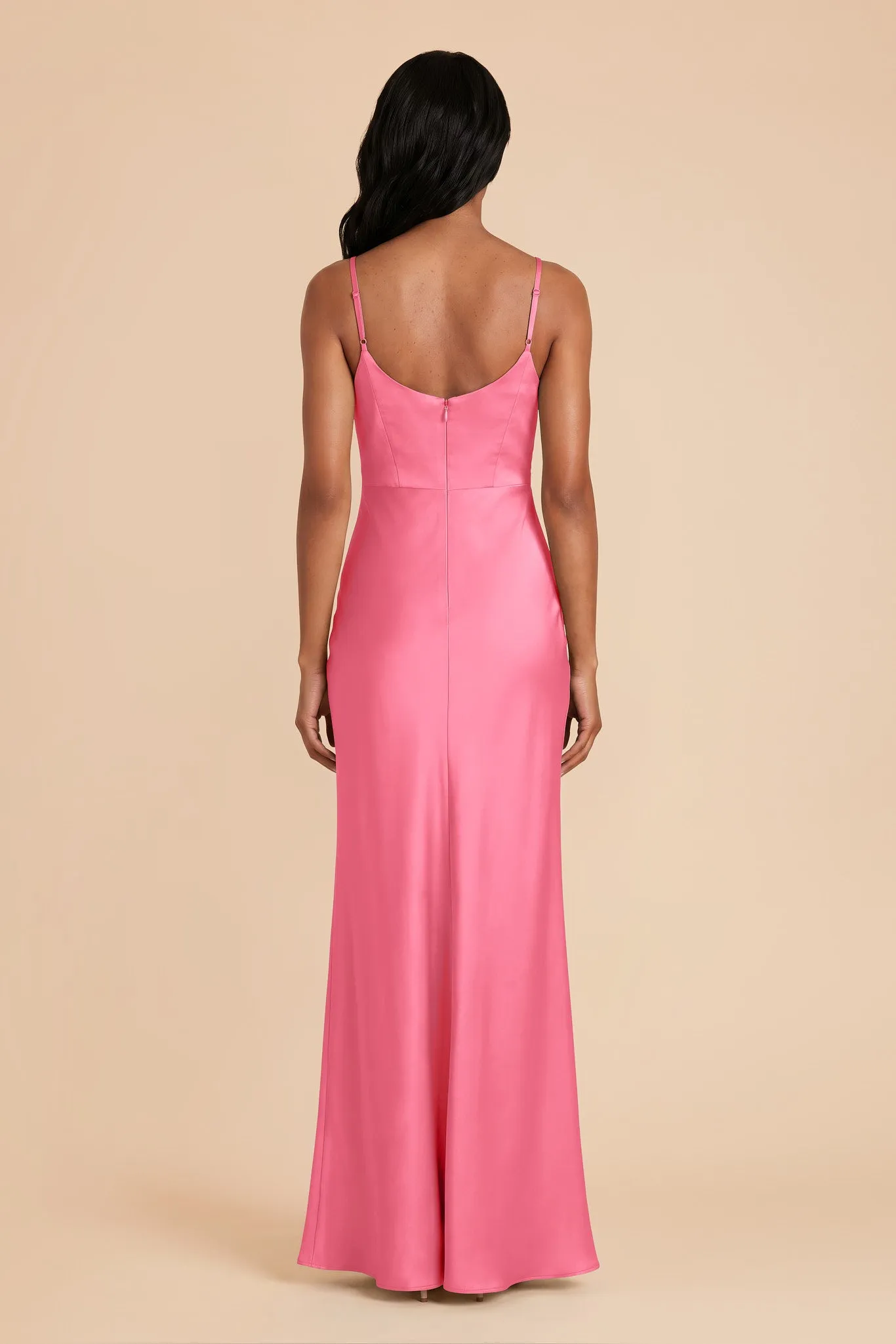 Meg Matte Satin Dress - Bon Bon Pink sold by Birdy Grey product image thumbnail 4