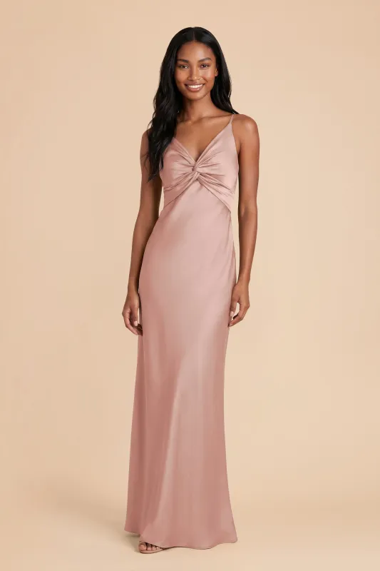 Meg Matte Satin Dress - English Rose made by Birdy Grey
