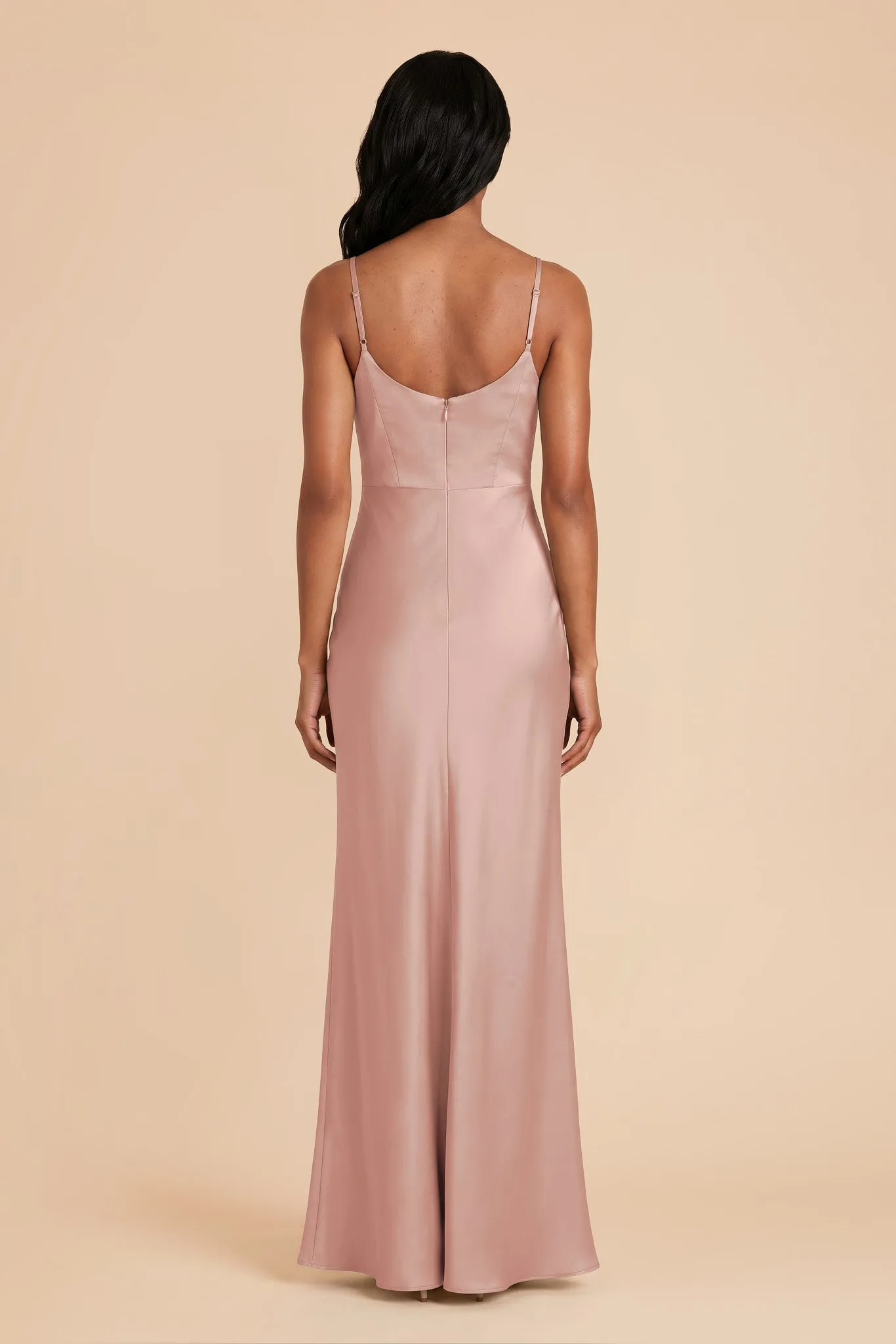 Meg Matte Satin Dress - English Rose sold by Birdy Grey product image thumbnail 4