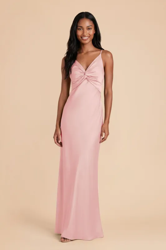 Meg Matte Satin Dress - Fondant Pink made by Birdy Grey