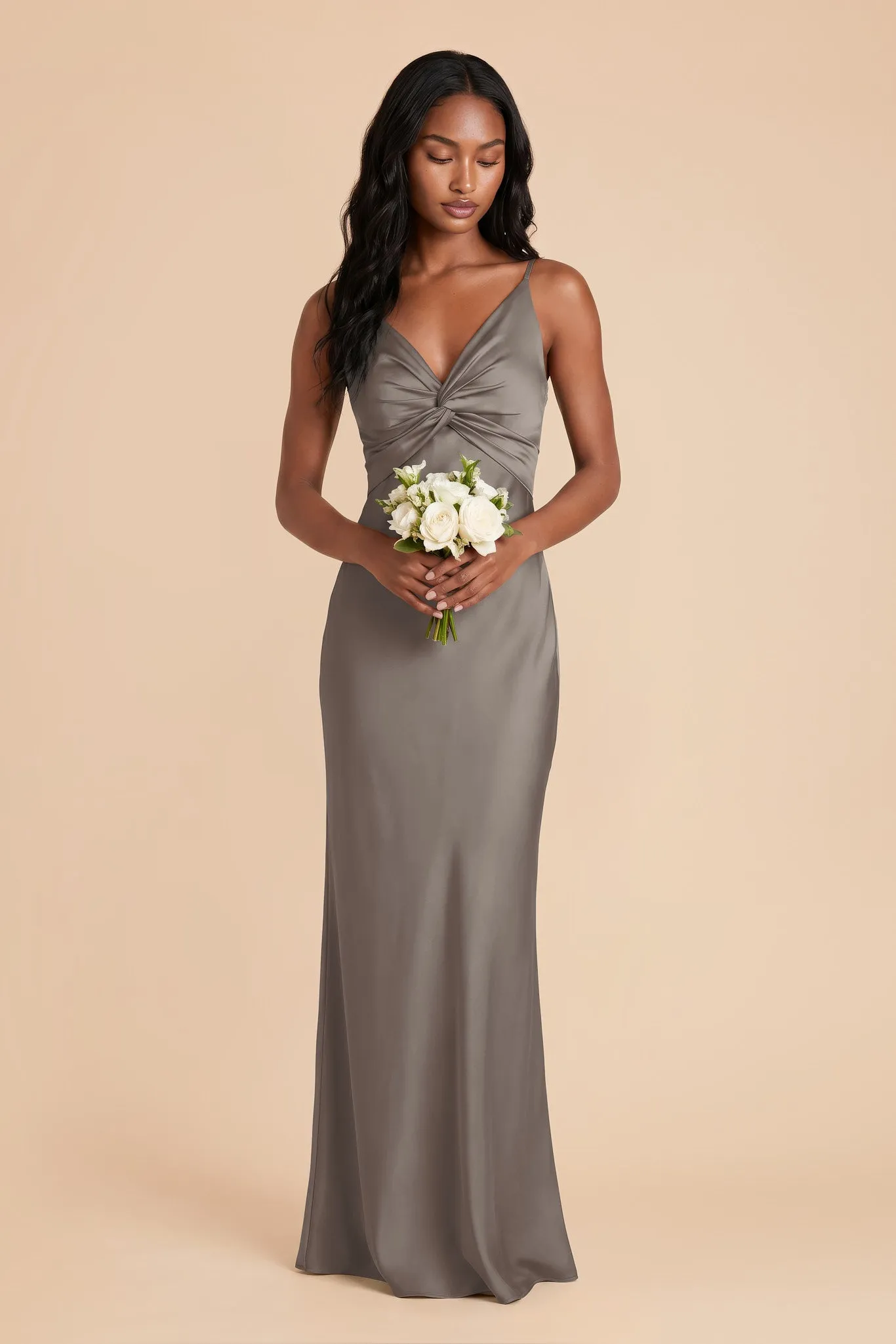 Meg Matte Satin Dress - Quartz sold by Birdy Grey product image thumbnail 2