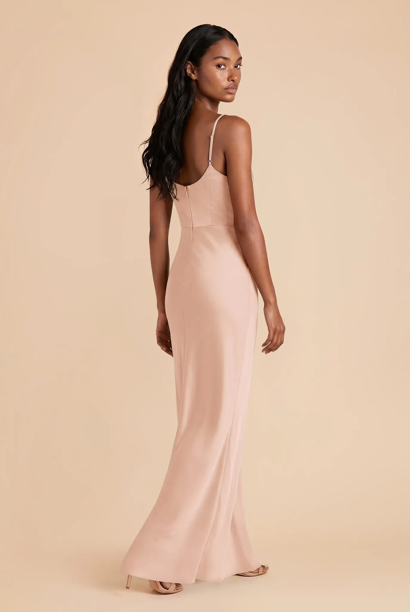 Meg Matte Satin Dress - Rose Gold sold by Birdy Grey product image thumbnail 3