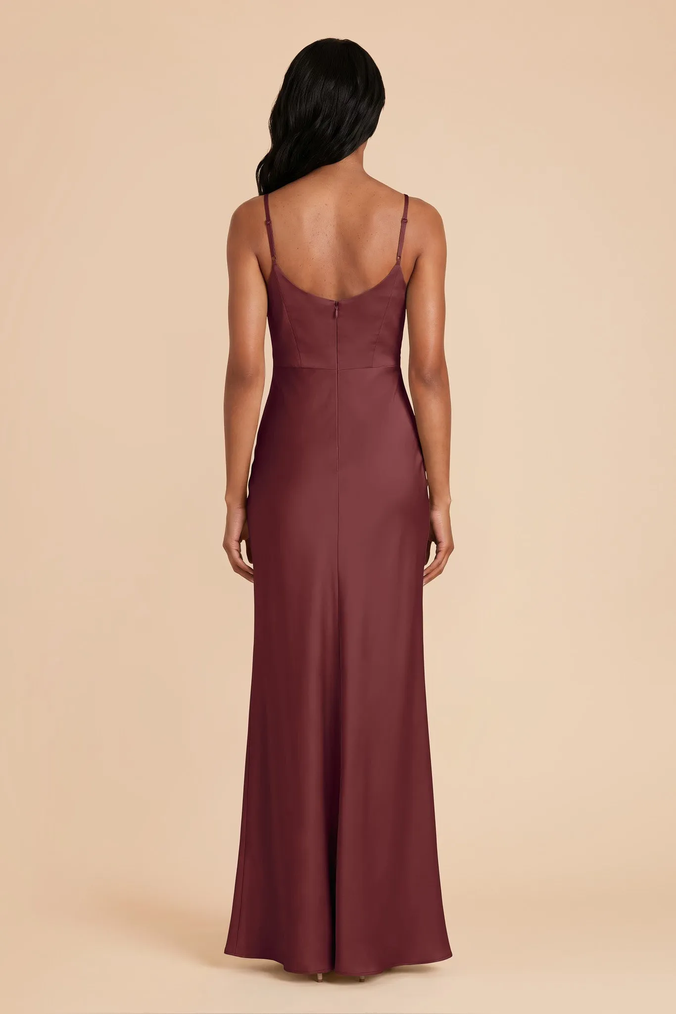 Meg Matte Satin Dress - Rosewood sold by Birdy Grey product image thumbnail 4