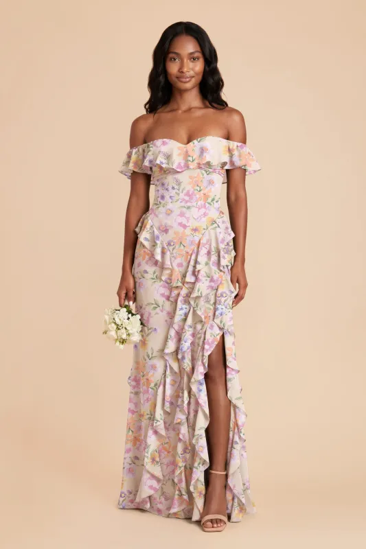 Sindy Chiffon Dress - Botanical Blooms made by Birdy Grey