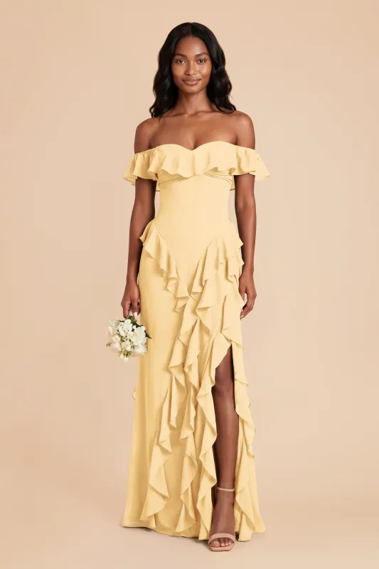 Sindy Chiffon Dress - Butter made by Birdy Grey