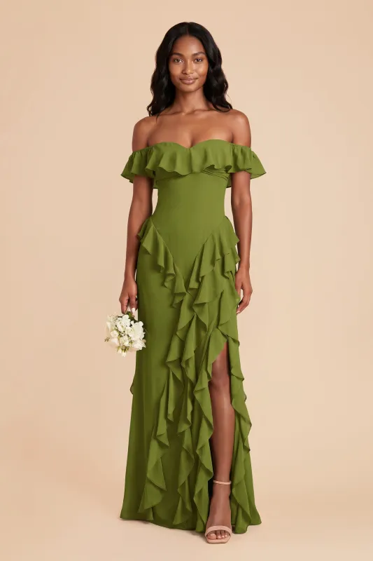 Sindy Chiffon Dress - Cactus made by Birdy Grey