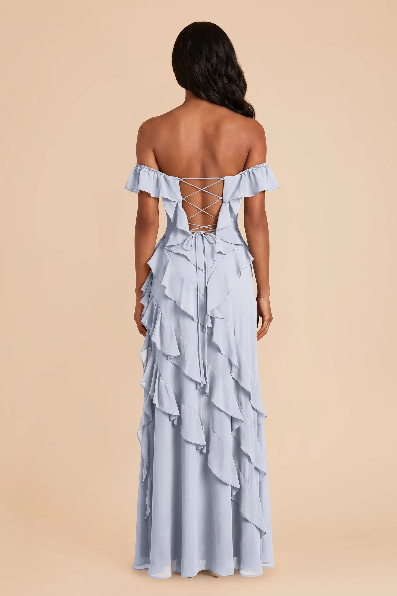 Sindy Chiffon Dress - Ice Blue sold by Birdy Grey product image thumbnail 4