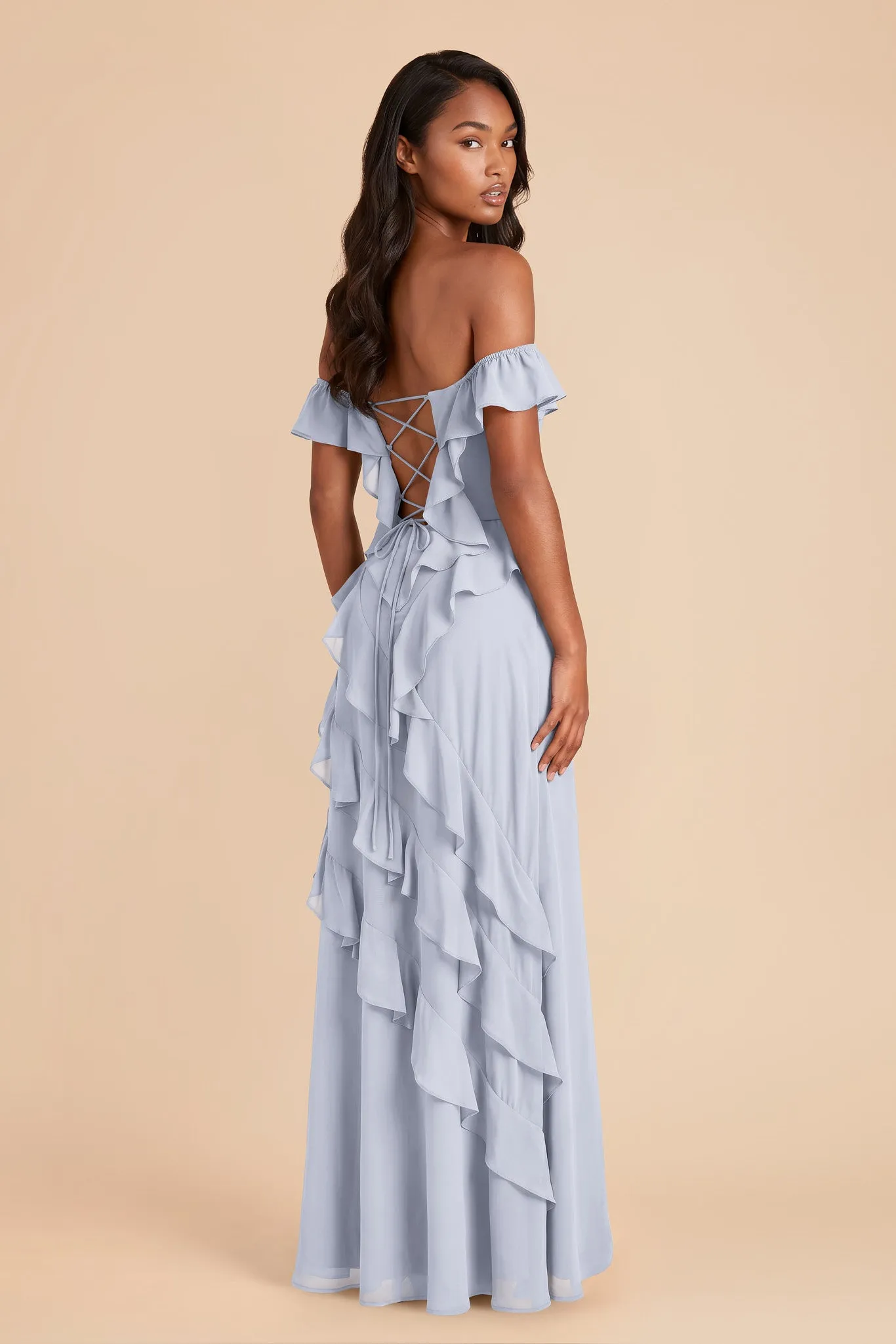 Sindy Chiffon Dress - Ice Blue sold by Birdy Grey product image thumbnail 3