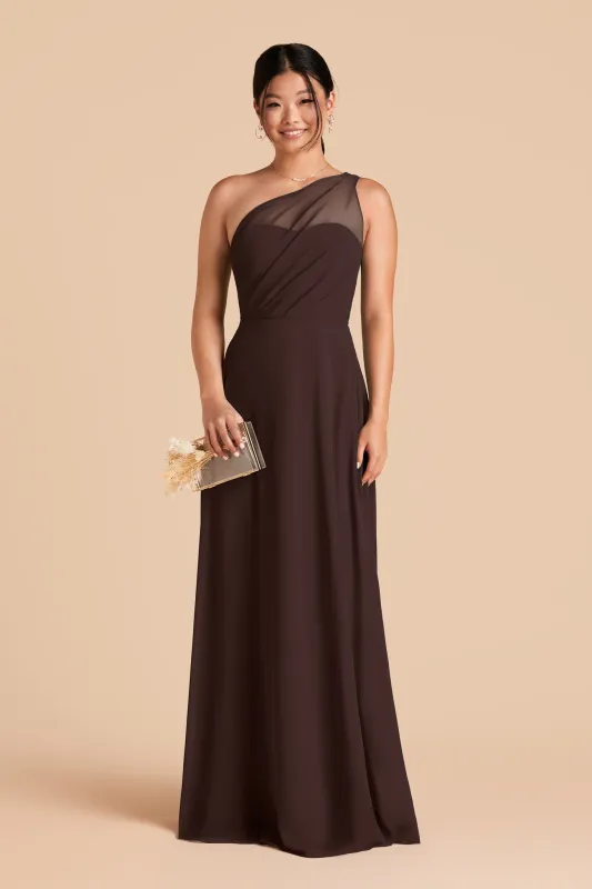 Kira Chiffon Dress - Café Noir made by Birdy Grey