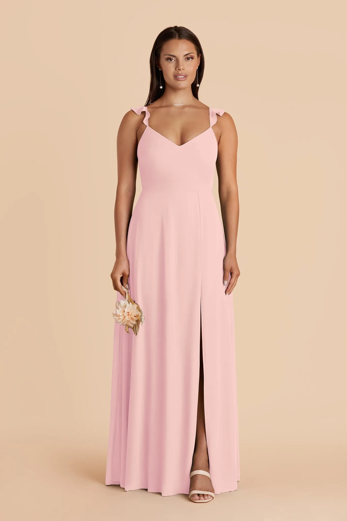 Doris Chiffon Dress - Fondant Pink sold by Birdy Grey