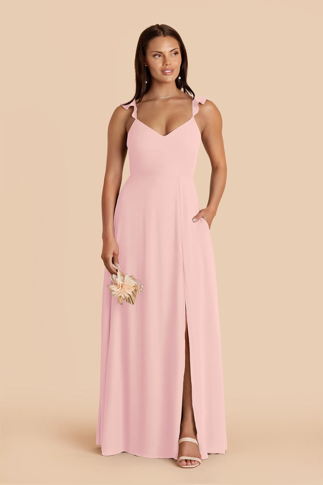 Doris Chiffon Dress - Fondant Pink sold by Birdy Grey product image thumbnail 3
