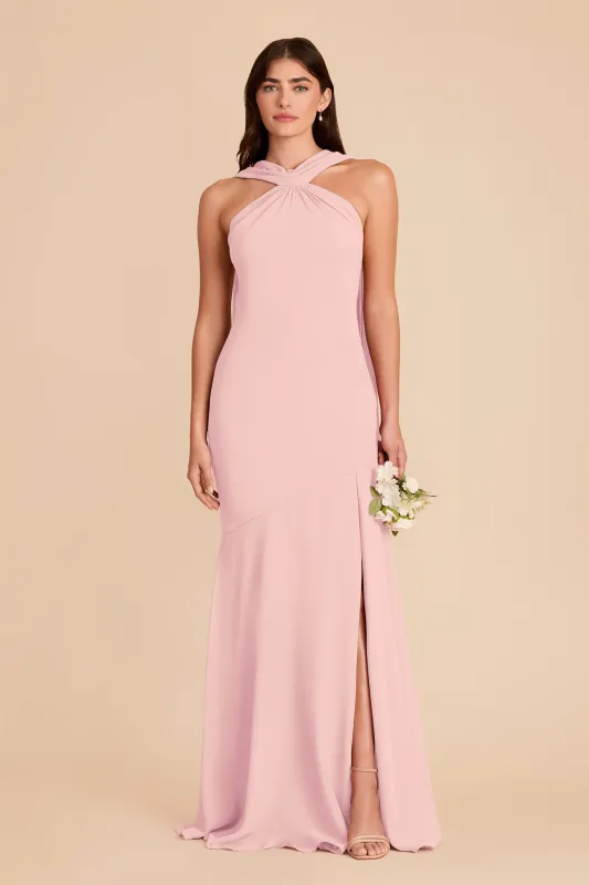 Eileen Chiffon Dress - Fondant Pink made by Birdy Grey