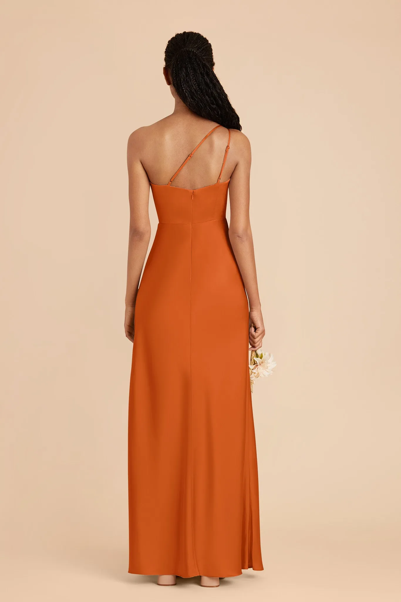 Kensie Matte Satin Dress - Burnt Orange sold by Birdy Grey product image thumbnail 4