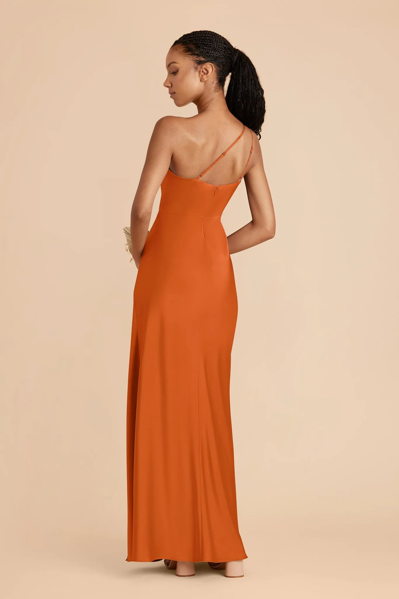Kensie Matte Satin Dress - Burnt Orange sold by Birdy Grey product image thumbnail 3