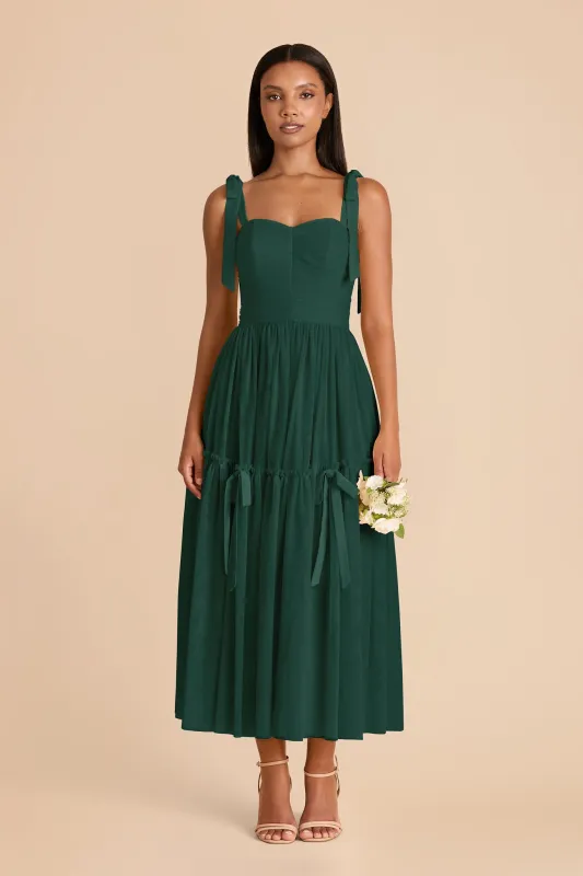 Ariella Tulle Dress - Emerald made by Birdy Grey