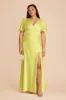 Marni Matte Satin Dress - Chartreuse sold by Birdy Grey