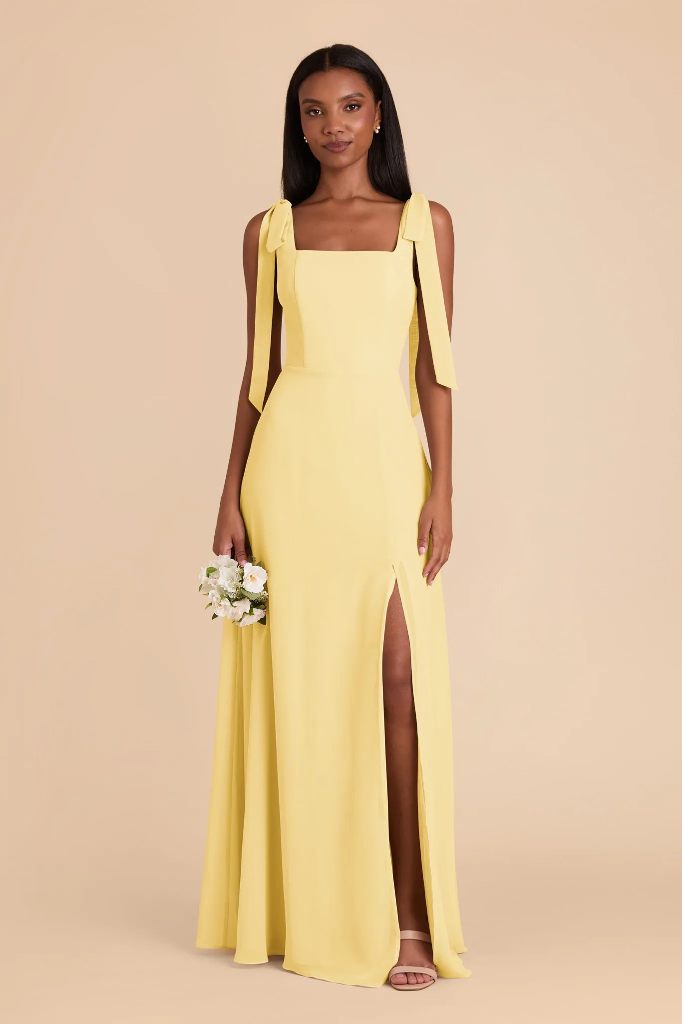 Alex Convertible Dress Chiffon - Lemon Sorbet sold by Birdy Grey product image thumbnail 3