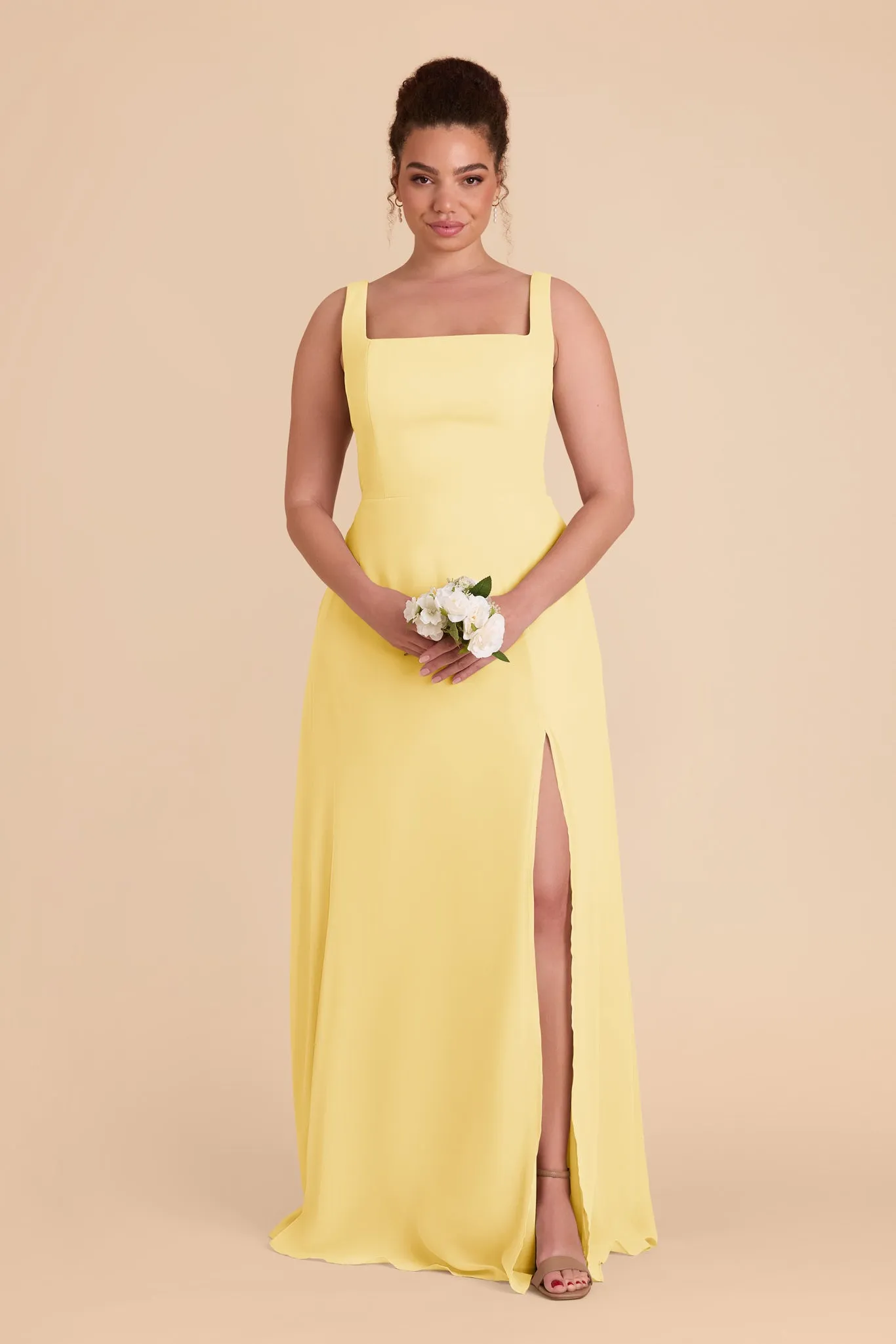 Alex Convertible Dress Chiffon - Lemon Sorbet sold by Birdy Grey product image thumbnail 2