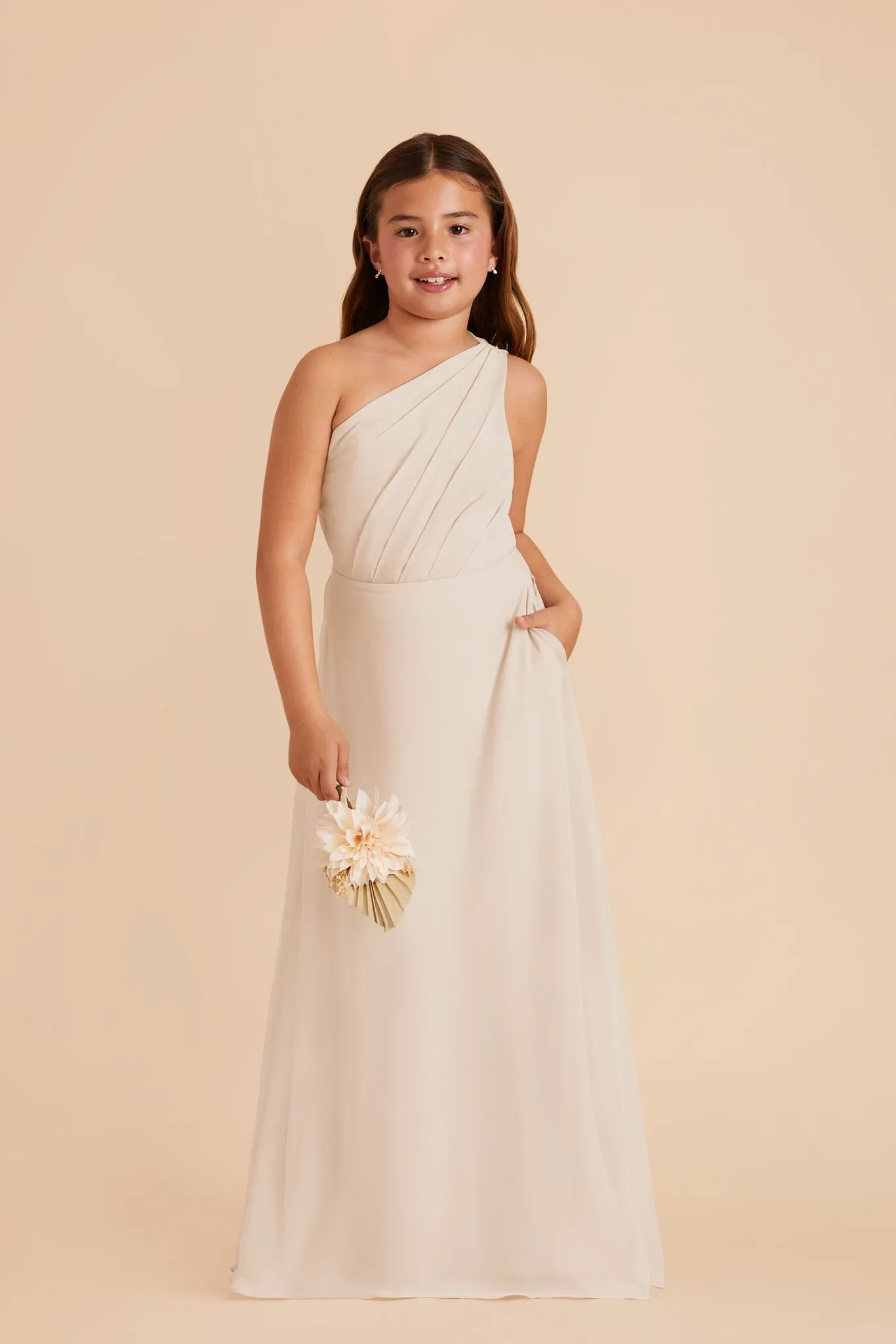 Kiara Junior Chiffon Dress - Champagne sold by Birdy Grey product image thumbnail 2