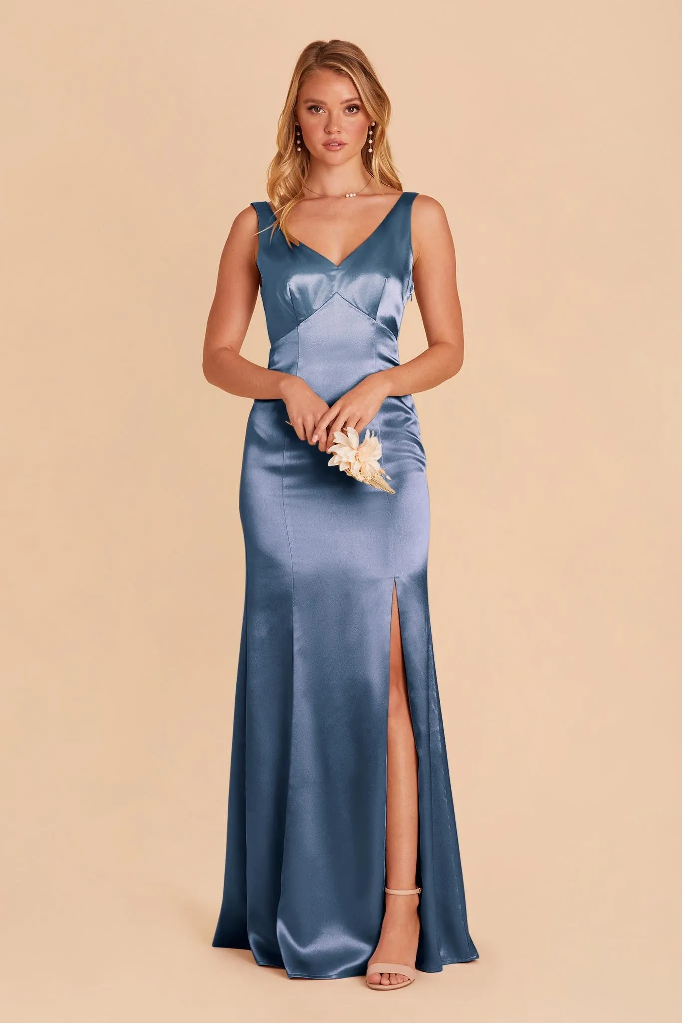 Gloria Shiny Satin Dress - Twilight sold by Birdy Grey product image thumbnail 2