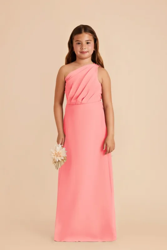 Kiara Junior Chiffon Dress - Coral Pink sold by Birdy Grey