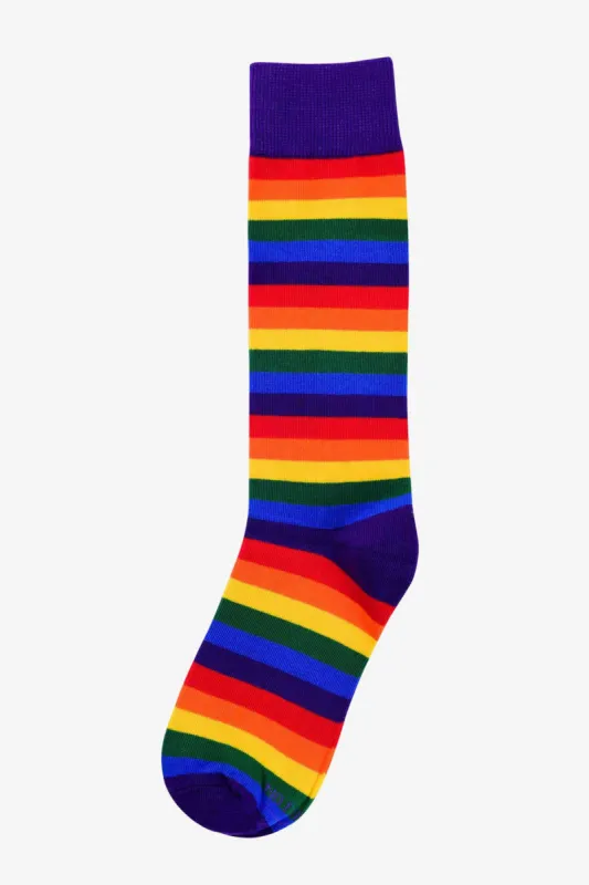 Rainbow Groomsmen Socks By No Cold Feet sold by Birdy Grey