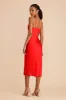Lisa Matte Satin Midi Dress - Lipstick Red sold by Birdy Grey