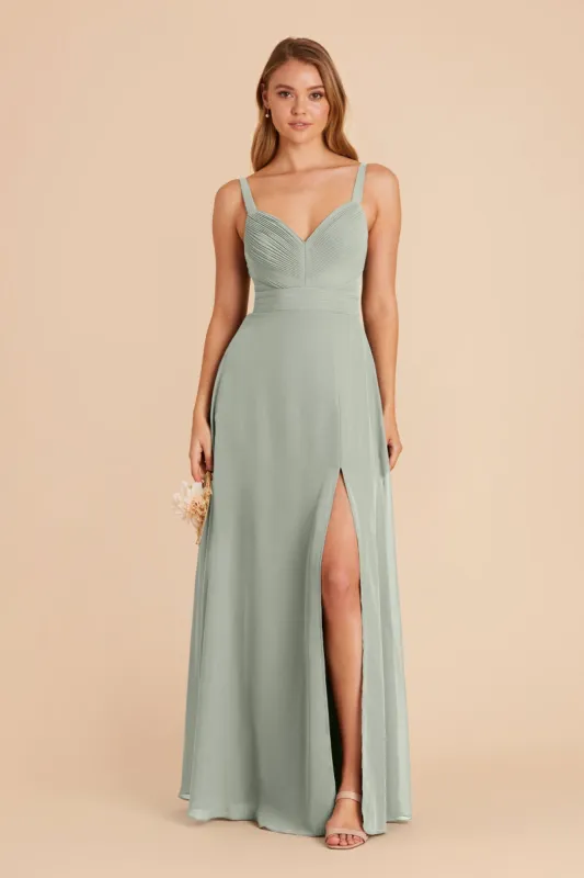 Deborah Chiffon Dress - Sage sold by Birdy Grey