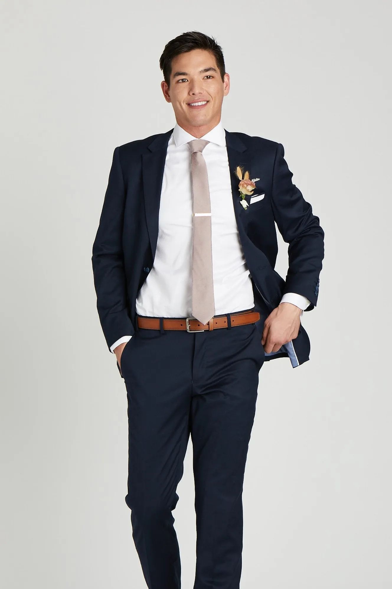 Simon Necktie - Mauve sold by Birdy Grey product image thumbnail 4