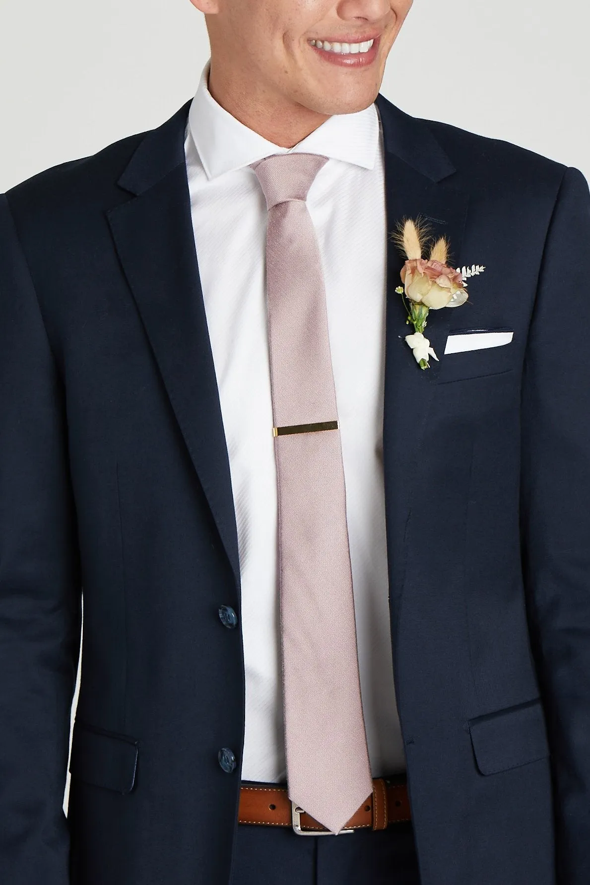 Simon Necktie - Mauve sold by Birdy Grey product image thumbnail 2