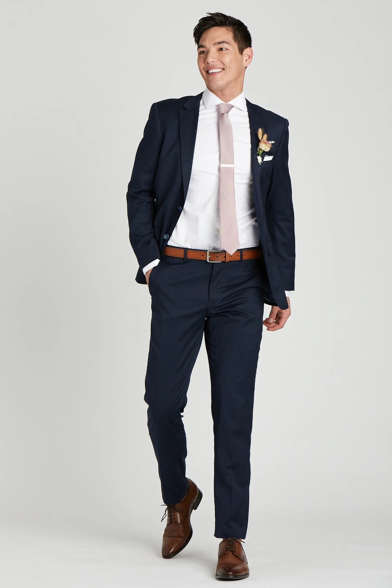 Simon Necktie - Mauve sold by Birdy Grey product image thumbnail 3