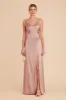 Catherine Matte Satin Dress - English Rose sold by Birdy Grey