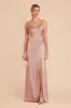 Catherine Matte Satin Dress - English Rose sold by Birdy Grey