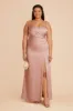 Catherine Matte Satin Dress - English Rose sold by Birdy Grey