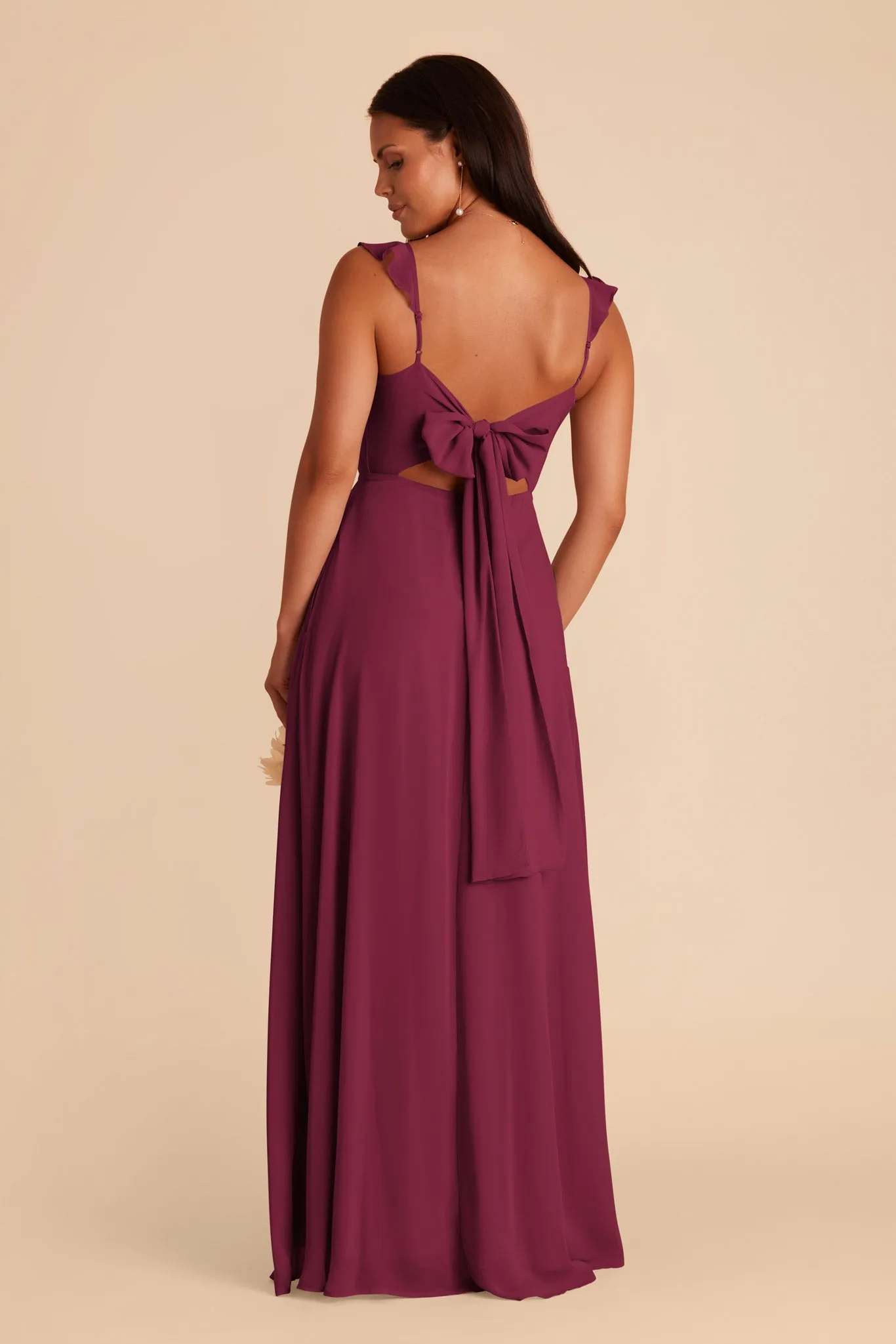 Doris Chiffon Dress - Berry sold by Birdy Grey product image thumbnail 5