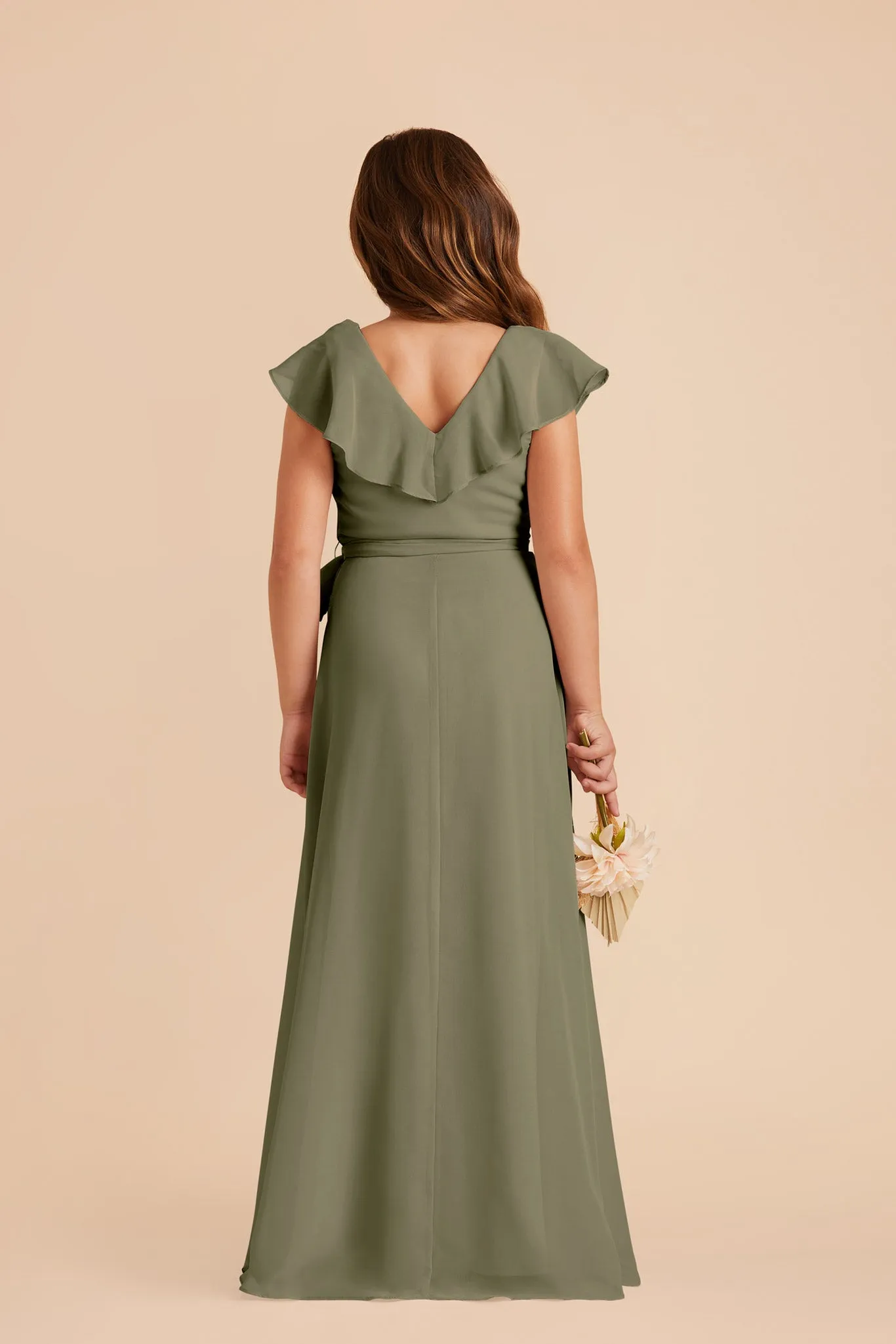 Jax Junior Chiffon Dress - Moss Green sold by Birdy Grey product image thumbnail 5