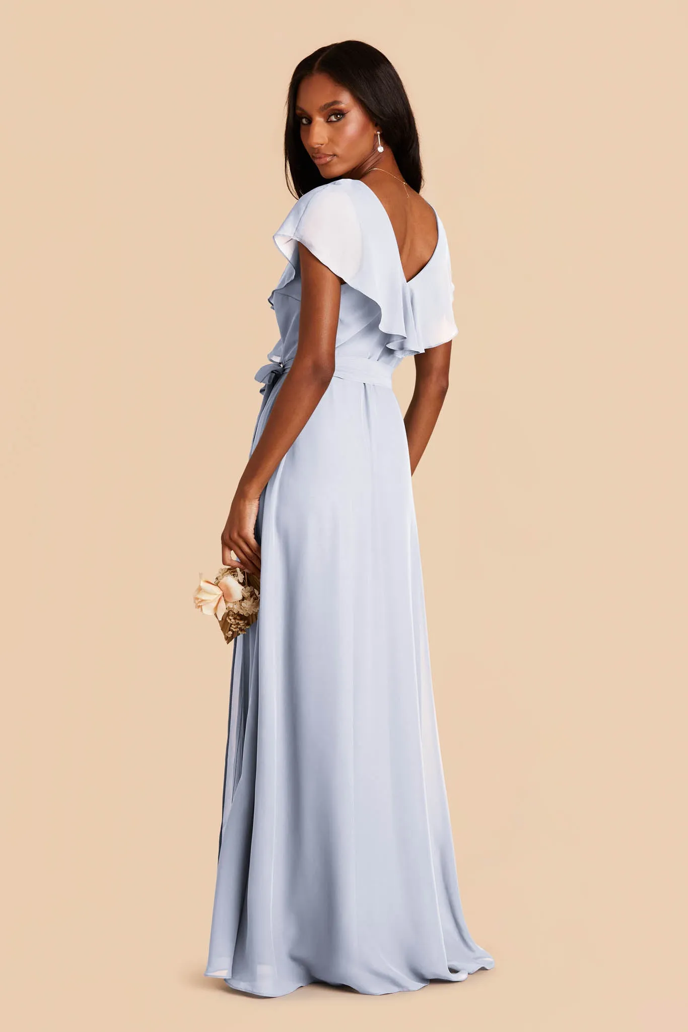 Jackson Chiffon Dress - Ice Blue sold by Birdy Grey product image thumbnail 5