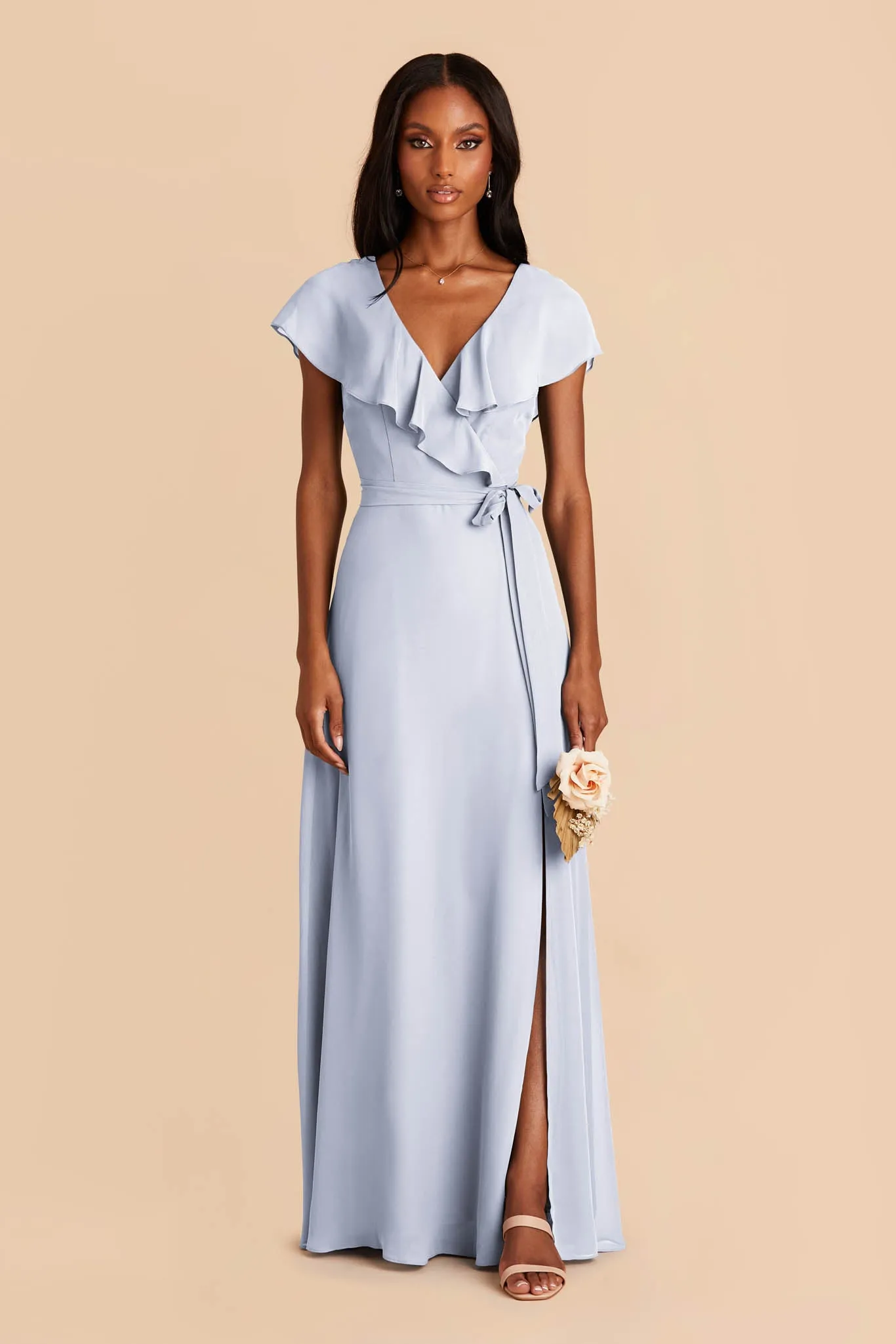 Jackson Chiffon Dress - Ice Blue sold by Birdy Grey product image thumbnail 4