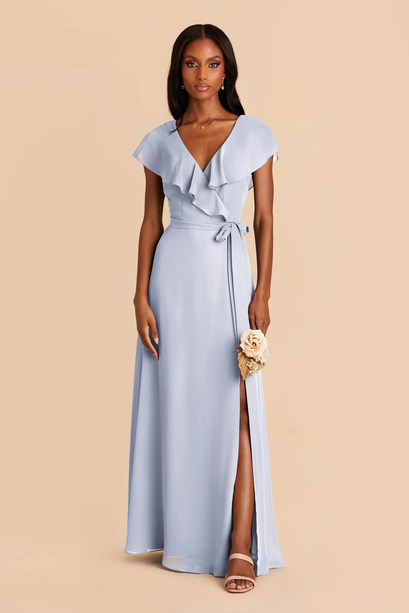 Jackson Chiffon Dress - Ice Blue sold by Birdy Grey product image thumbnail 2