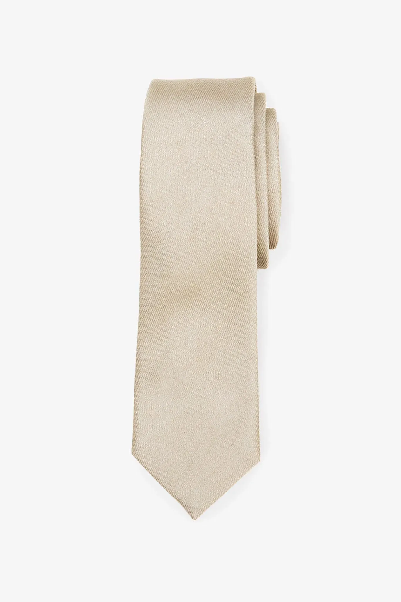 Simon Necktie - Neutral Champagne sold by Birdy Grey