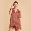 Jonny Satin Pajama Set - Emerald sold by Birdy Grey