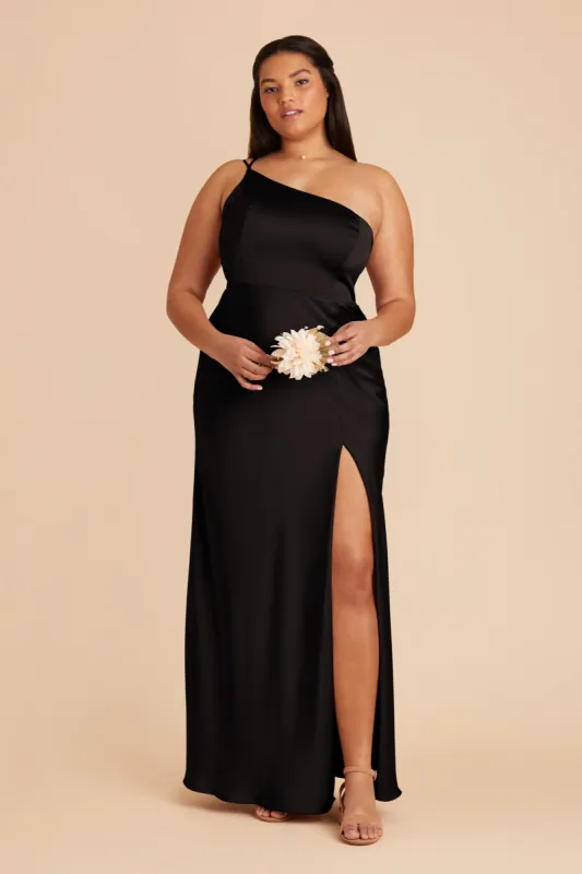 Kensie Matte Satin Dress - Black sold by Birdy Grey
