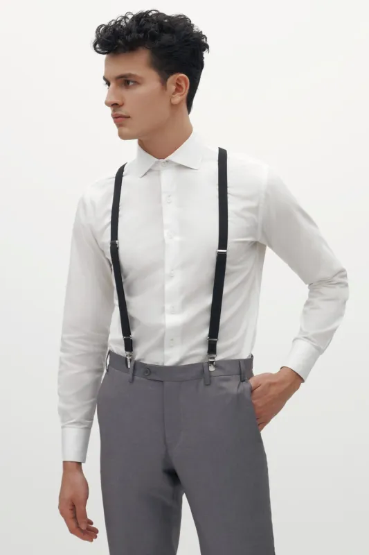 Classic Suspenders By Suitshop - Black sold by Birdy Grey